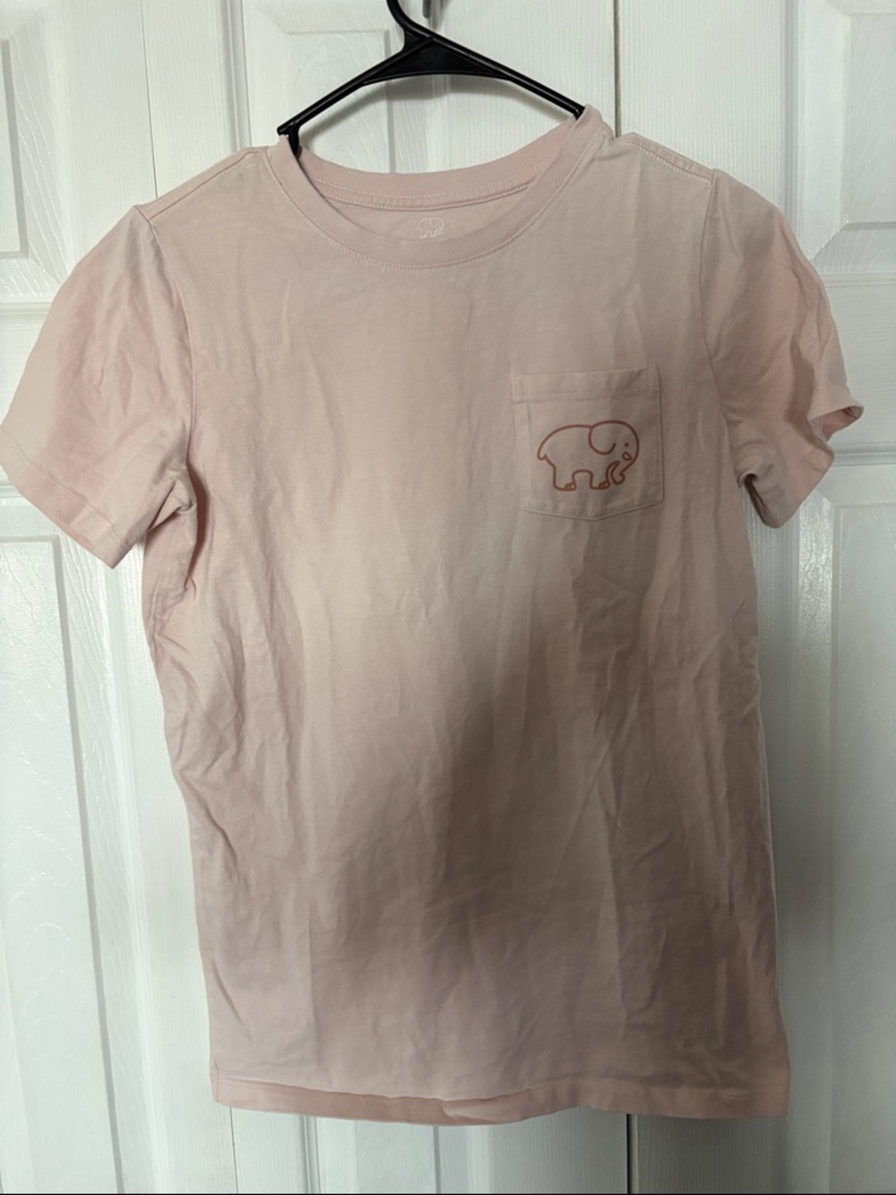 Ivory Ella Pink Pocket Tee with Elephant Graphic